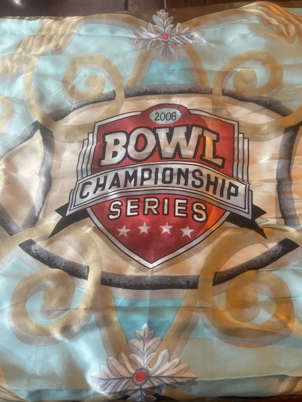 2008 Bowl Championship Series Decorative silk scarf 58”x 20” hand rolled hem